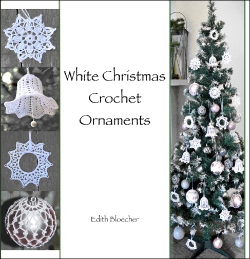  book white Christmas Crochet Ornaments