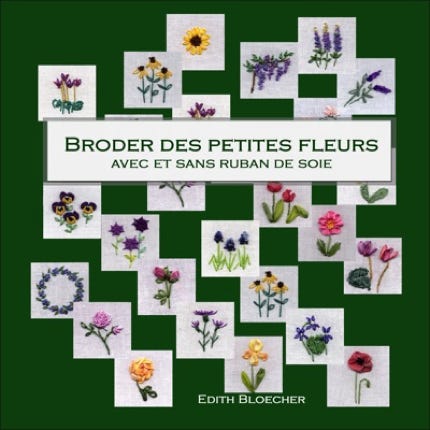 livre broder des petites fleurs avec et sans ruban du soie