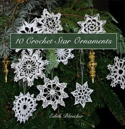 book 10 beautiful crochet star ornaments