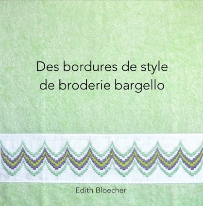 livre des bordures style de broderie bargello