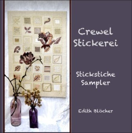 Buch Crewel Stickerei Sampler